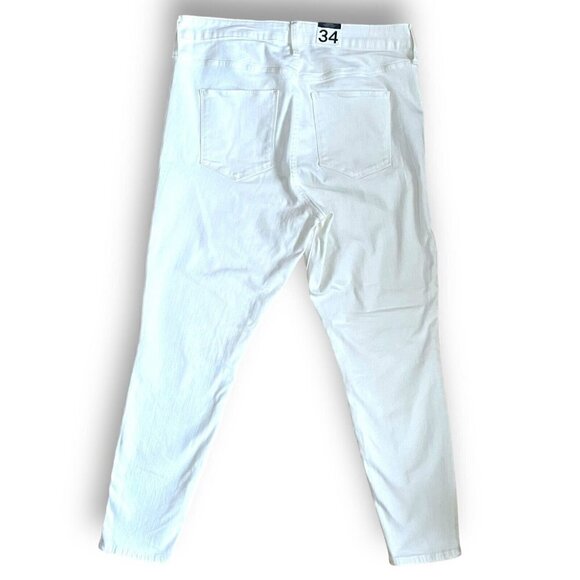 Gap Womens Universal Jegging Plus Sz 18 34 Ivory High Rise Skinny Stretch Jeans - Picture 6 of 8